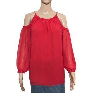 Max Studio Red Blouse Size S